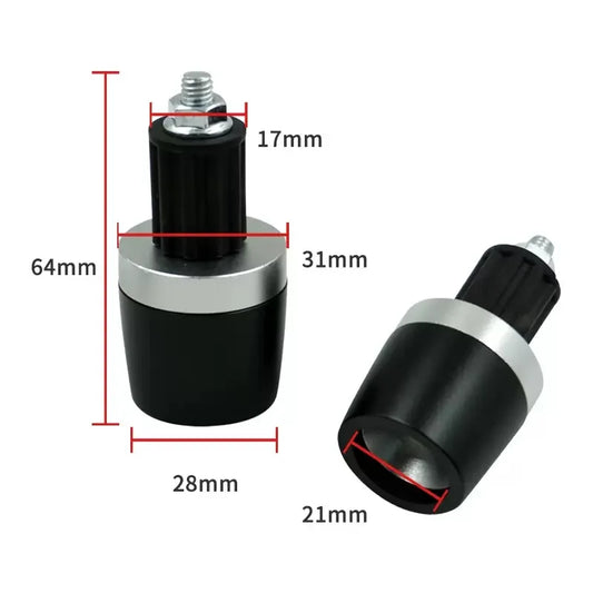 CNC Aluminum Motorcycle Handlebar End Plugs – 22mm Universal Fit