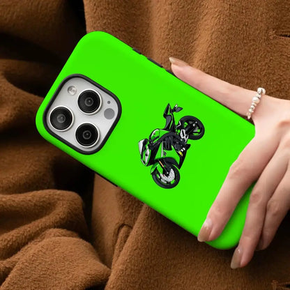 Superbike Graphic iPhone Case – Glossy Hard PC Moto Rider Cover