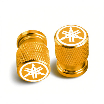 CNC Aluminum Motorcycle Tyre Valve Stem Caps – Set of 2