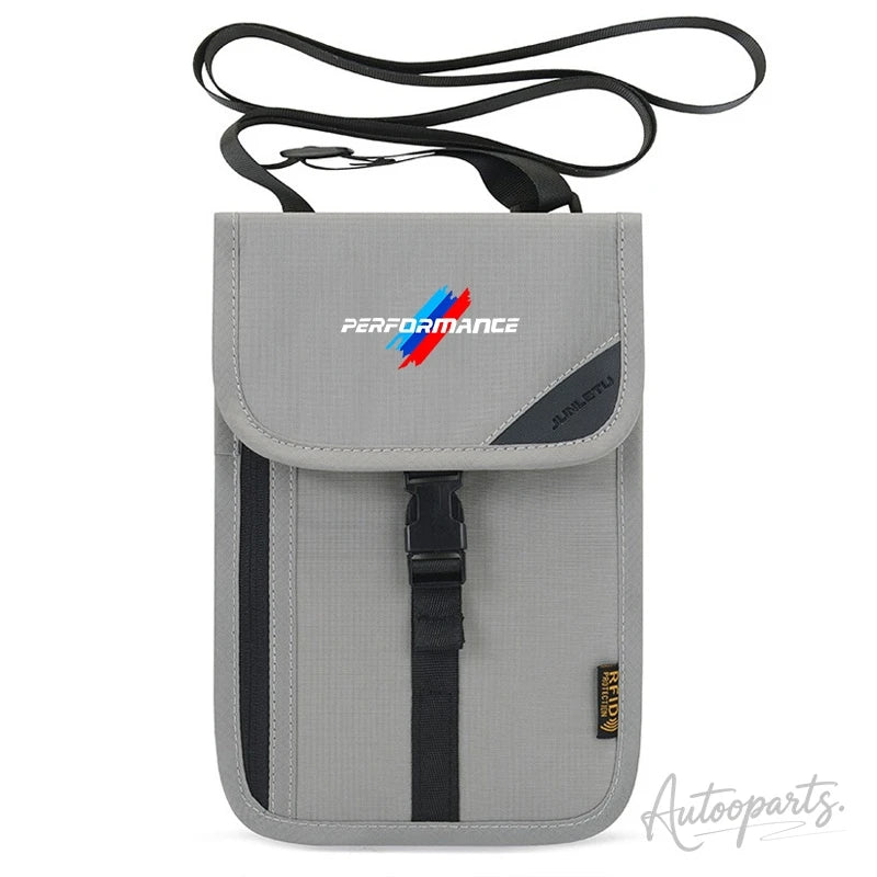 กระเป๋าคล้องคอใส่หนังสือเดินทางแบบ RFID Performance – กระเป๋าเดินทางพร้อมช่องใส่บัตรประจำตัว