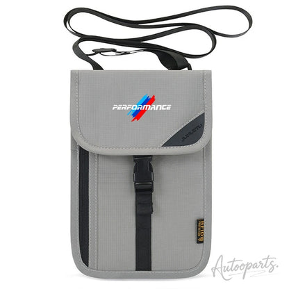 กระเป๋าคล้องคอใส่หนังสือเดินทางแบบ RFID Performance – กระเป๋าเดินทางพร้อมช่องใส่บัตรประจำตัว