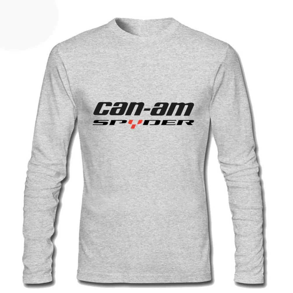 Maglietta grafica da uomo a maniche lunghe per motocicletta – T-shirt in cotone per motociclisti