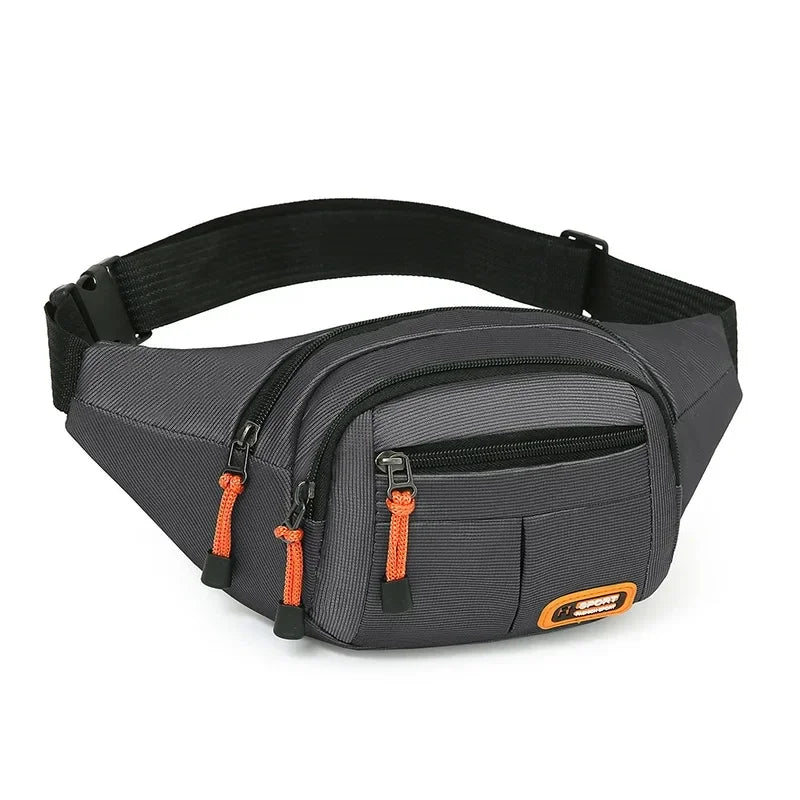 Waterproof Oxford Fanny Pack – Multi-Pocket Large Capacity