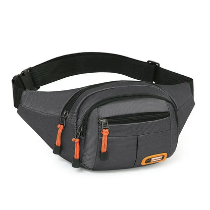Waterproof Oxford Fanny Pack – Multi-Pocket Large Capacity