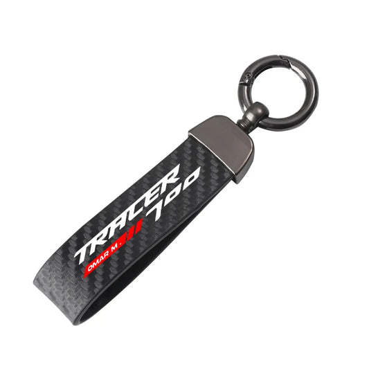 Leather Motorcycle Keychain – Horseshoe Buckle Rider Accessory
