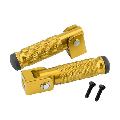 Repose-pieds arrière pliables en aluminium – M8 universels pour moto tout-terrain et vélo (paire)