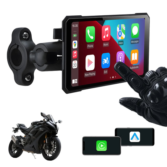 5" Smart Motorcycle Display – Wireless CarPlay & Android Auto