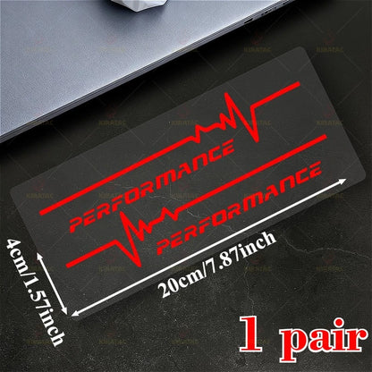 Heartbeat Vinyl Stickers – Waterproof Decals (2PCS)