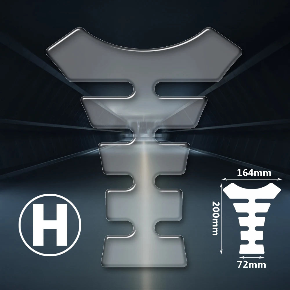 Transparent Resin Tank Pad Protector – Universal Motorcycle Fit