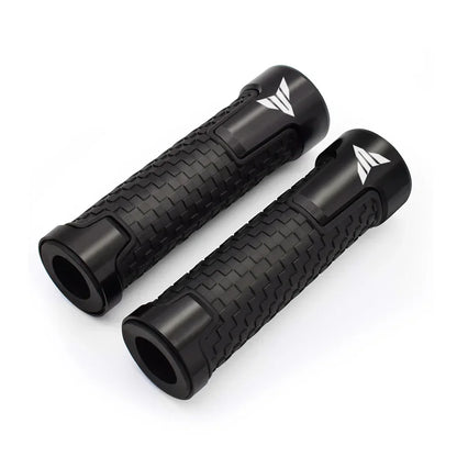 CNC Motorcycle Handlebar Grips 7/8" 22mm | Rubber Gel Aluminum