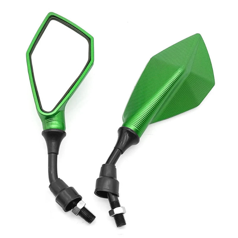 Retrovisores universais para motocicleta, grande angular, ajustáveis – 2 peças