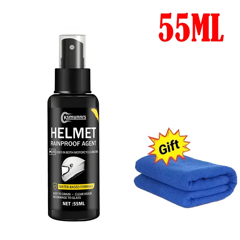 バイクヘルメット用ナノコーティングスプレー 曇り止め・雨はじき 55ml