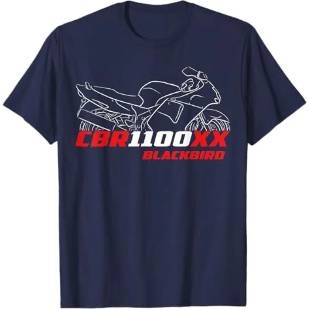 Motorcycle Racing Graphic T-Shirt — Oversized Biker Tee