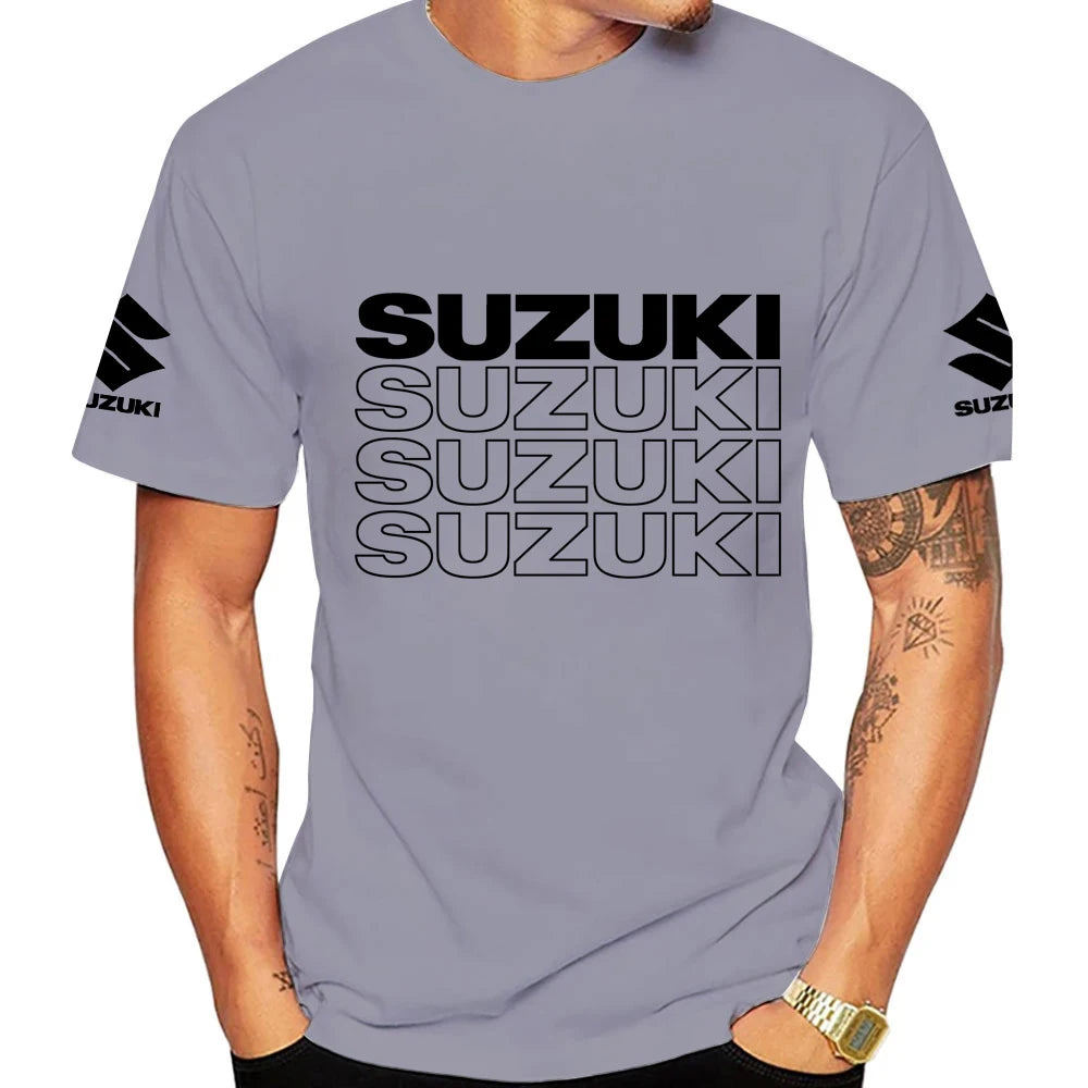 Racing Motorcycle Graphic T-Shirt | Men's 100% Cotton Moto Tee