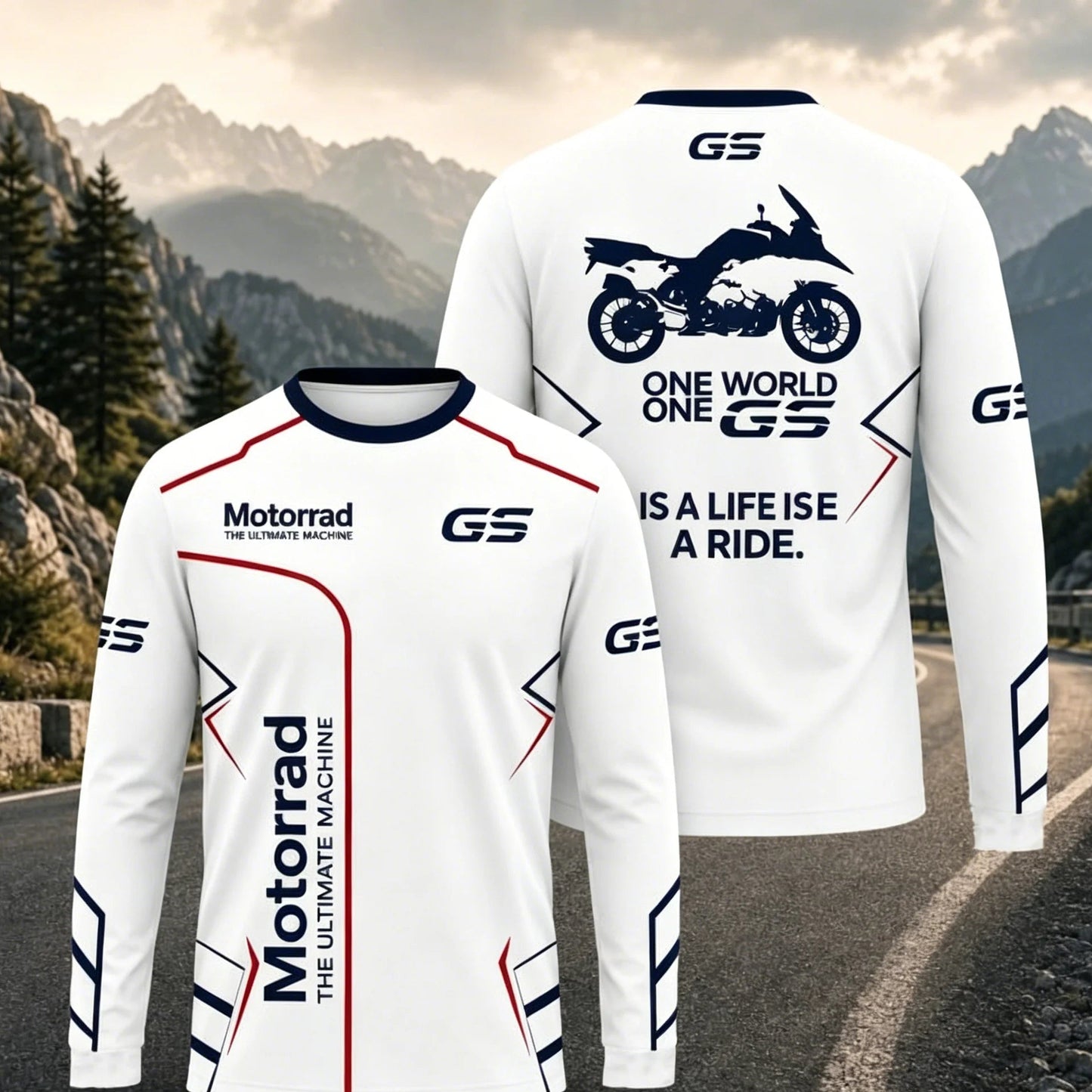 Motorcycle Long Sleeve Riding Jersey – Breathable, Anti-UV, Quick Dry – Men’s Outdoor Sport Shirt
