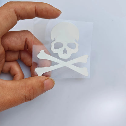4Pcs Skull Vinyl Stickers – Self-Adhesive & Waterproof
