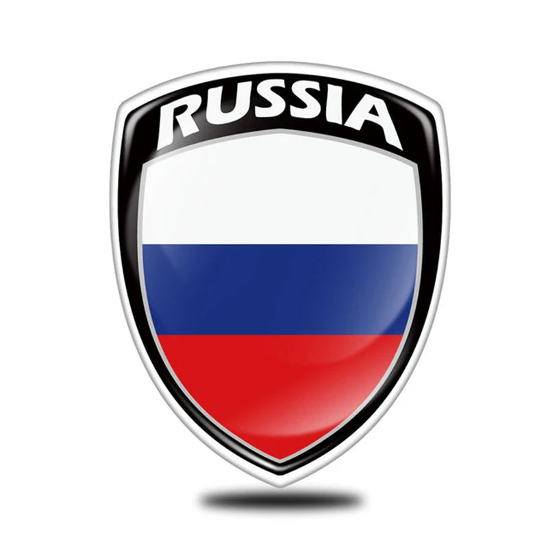 3D Reflective National Flag Sticker – Waterproof Motorcycle & Car Decal