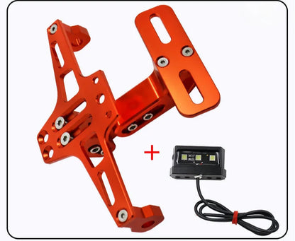 CNC Motorcycle Tail Tidy License Plate Holder with LED Light