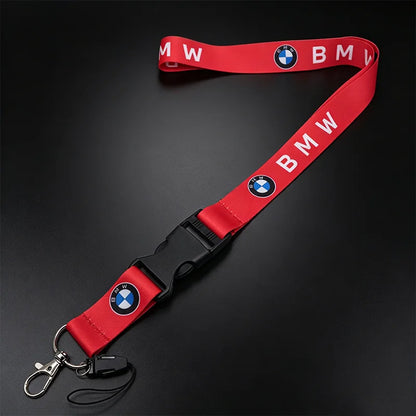 Motorsport Performance Nylon Lanyard Keychain – Emblem Print