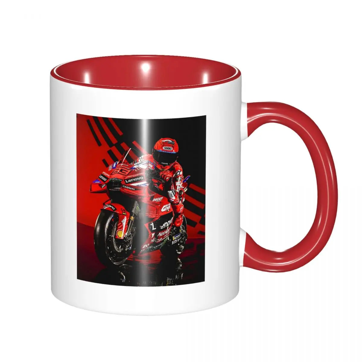 Mug à café de course moto – Tasse en céramique, cadeau pour motards