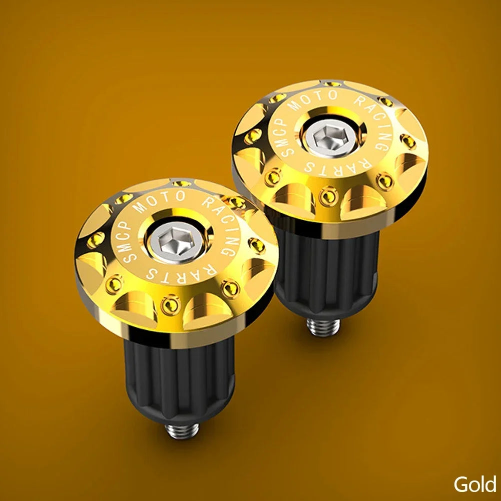 Tappi terminali CNC in alluminio per manubrio – Coppia universale di contrappesi da 22 mm