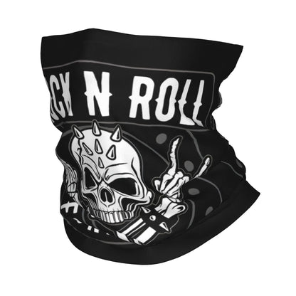 Rock & Skull Graphic Tube Bandana Neck Gaiter – Unisex Face Cover & Balaclava | 24 Designs