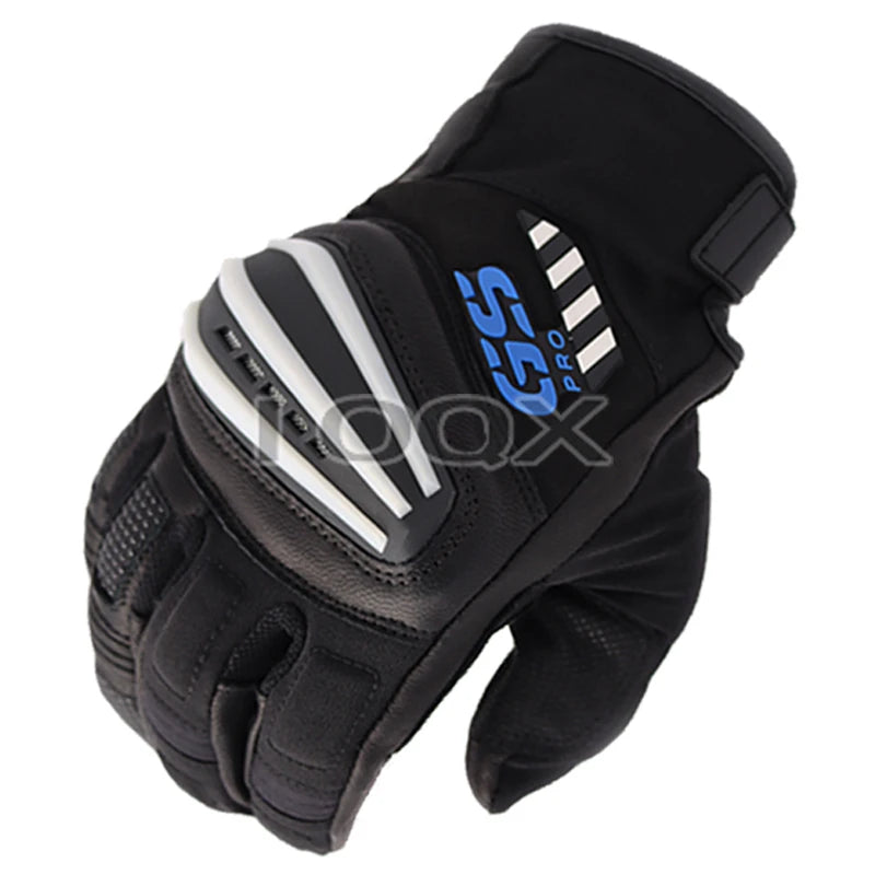 Full-Finger Motorcycle Rally Leather Gloves – Unisex, M–XXL