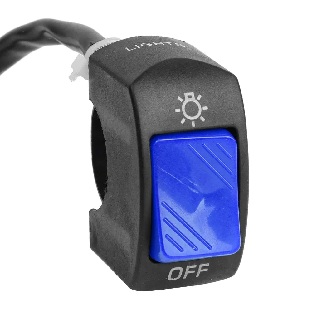Interruptor de manillar de ENCENDIDO/APAGADO – Control universal para luz auxiliar de 22 mm