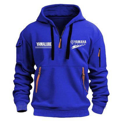 Motorsport Racing Hoodie – Multi-Pocket Half-Zip Moto Sweatshirt