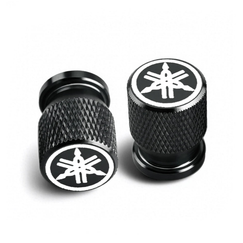 CNC Aluminum Motorcycle Tyre Valve Stem Caps – Set of 2