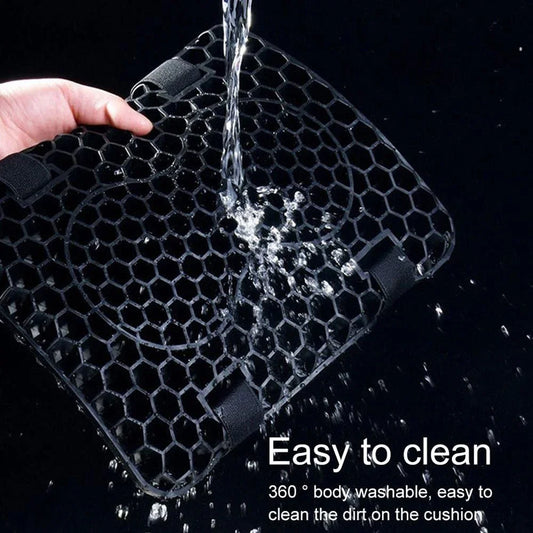 Motorcycle Honeycomb Gel Seat Cushion – Breathable Anti-Slip Shock Absorbing