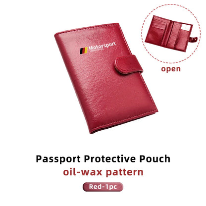 RFID Leather Passport Bag – Travel Wallet Card & Ticket Holder