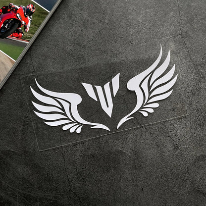 MT Wing Logo Reflective Motorcycle Sticker – Fuel Tank, Windshield & Helmet Decal
