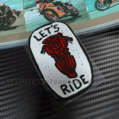Cafe Racer Vintage Motorcycle Skull Sticker – Reflective PVC Decal for Helmet, Fuel Tank & Fender