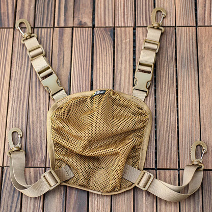 Borsa tattica per casco – Custodia a rete portaoggetti MOLLE per zaini