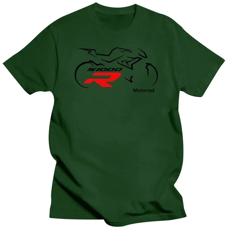 Motorcycle Graphic T-Shirt for Men – 100% Cotton Moto Tee