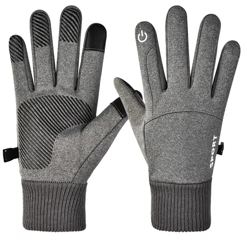Winter Thermal Motorcycle Gloves – Fleece Waterproof Touchscreen