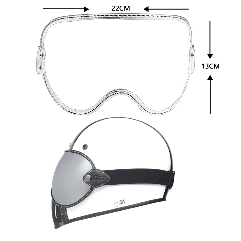 Retro Motorcycle Helmet Goggles – Bubble Lens All-Season