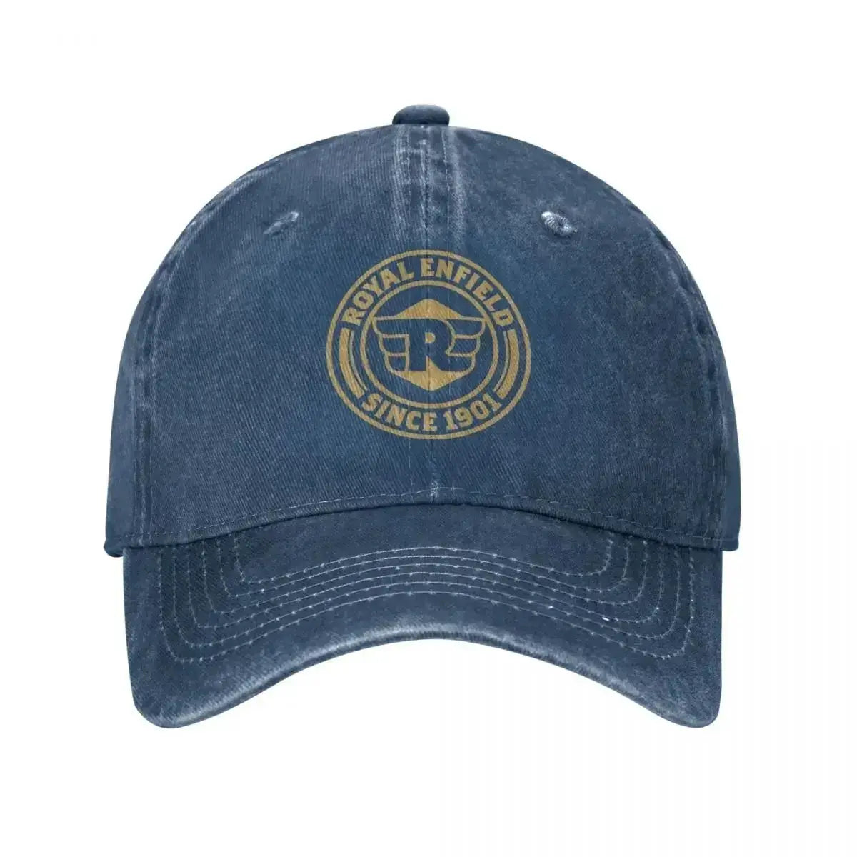 Vintage Motorcycle Heritage Badge Baseball Cap – Distressed Washed Unisex Hat