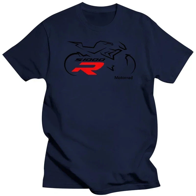 Motorcycle Graphic T-Shirt for Men – 100% Cotton Moto Tee