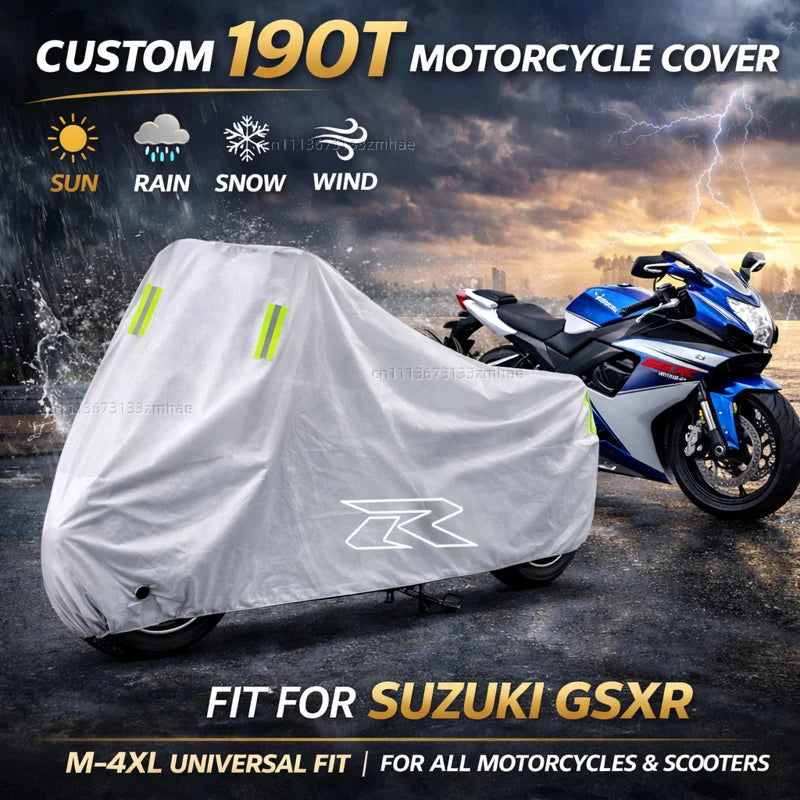 Waterproof Motorcycle Cover – UV & Rain Protection, All Sizes