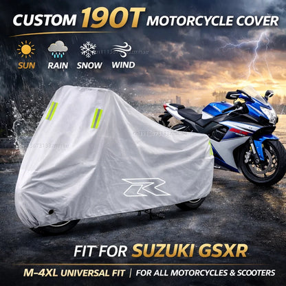 Waterproof Motorcycle Cover – UV & Rain Protection, All Sizes
