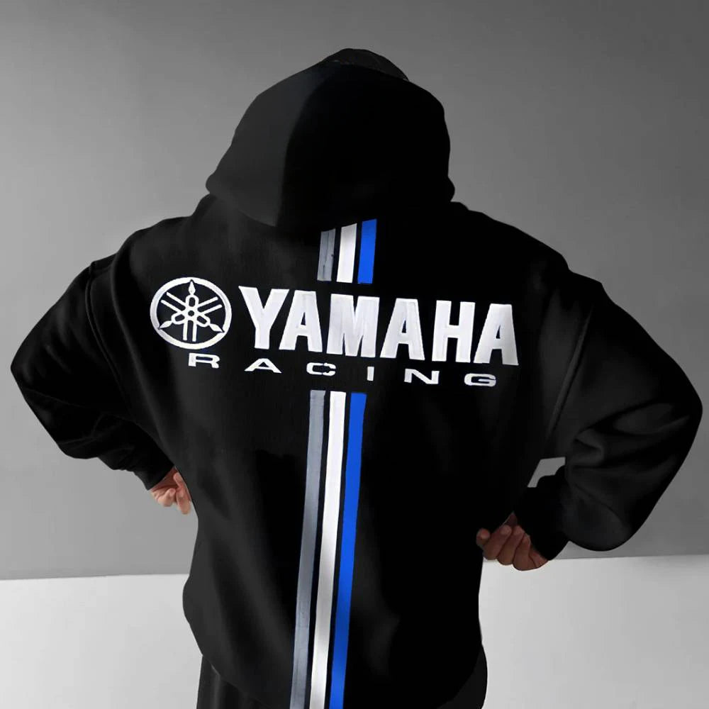 Motorcycle Racing Hoodie – Oversized Cotton Sweatshirt