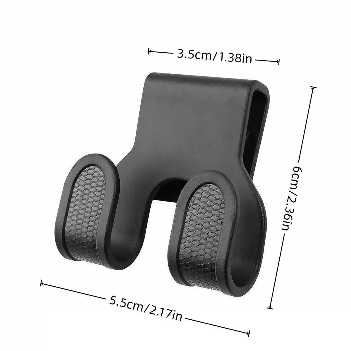 Motorcycle Helmet Hook Bracket – Double Hook Storage Box Mount