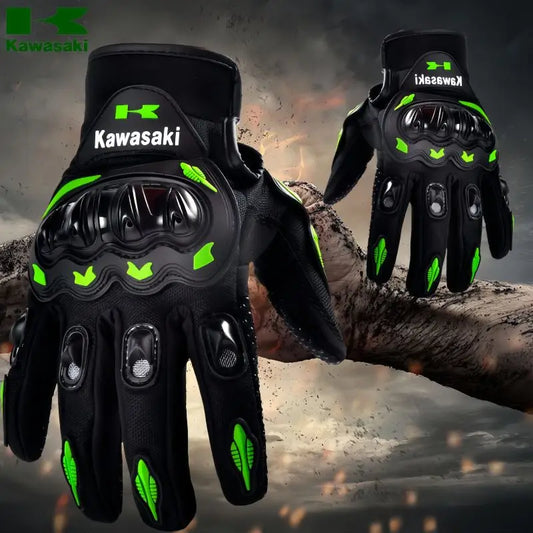 Racing Team Motorcycle Full-Finger Gloves – Anti-Slip Protection