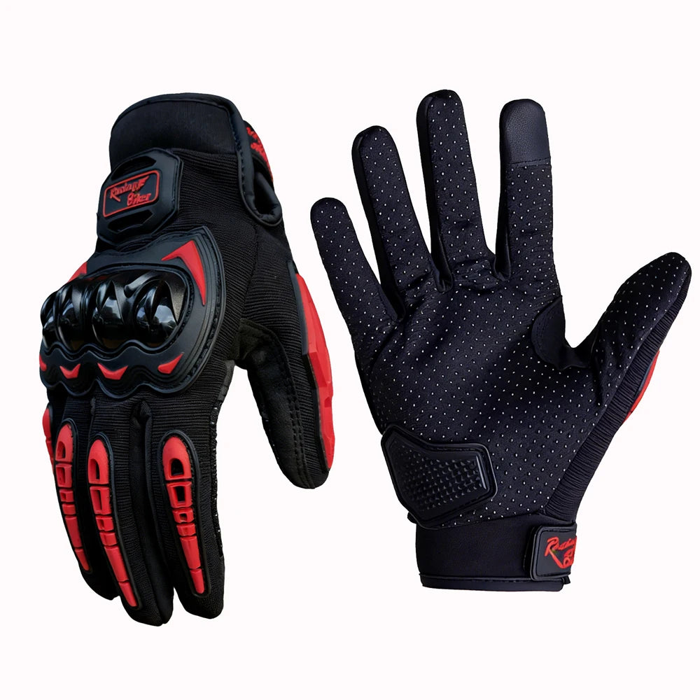 Full Finger Motorcycle Gloves – Knuckle Armor Touch Screen