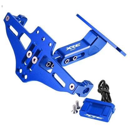 Adjustable License Plate Holder – Aluminum Motorcycle Frame Bracket