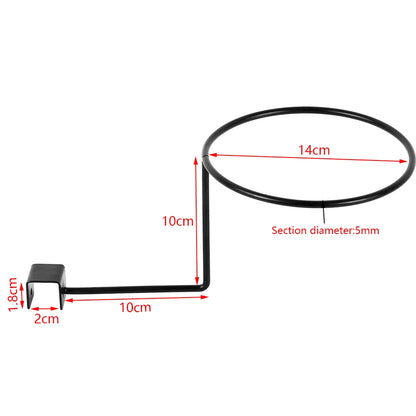 Metal Motorcycle Helmet Wall Stand – Anti-Corrosion Coated Hanger Rack