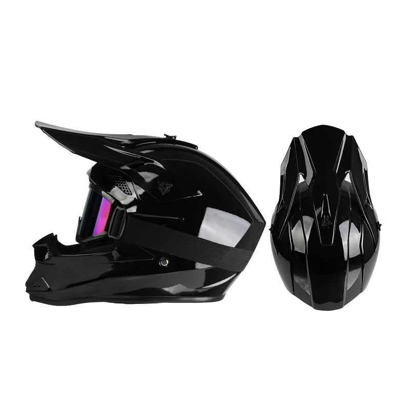 Off-Road Motorcycle Helmet with Goggles – Full Face Motocross