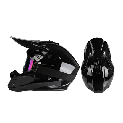 Off-Road Motorcycle Helmet with Goggles – Full Face Motocross